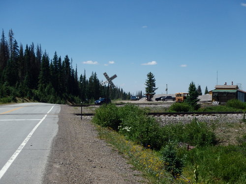 GDMBR: Approaching Cumbres Pass and the Train Depot.